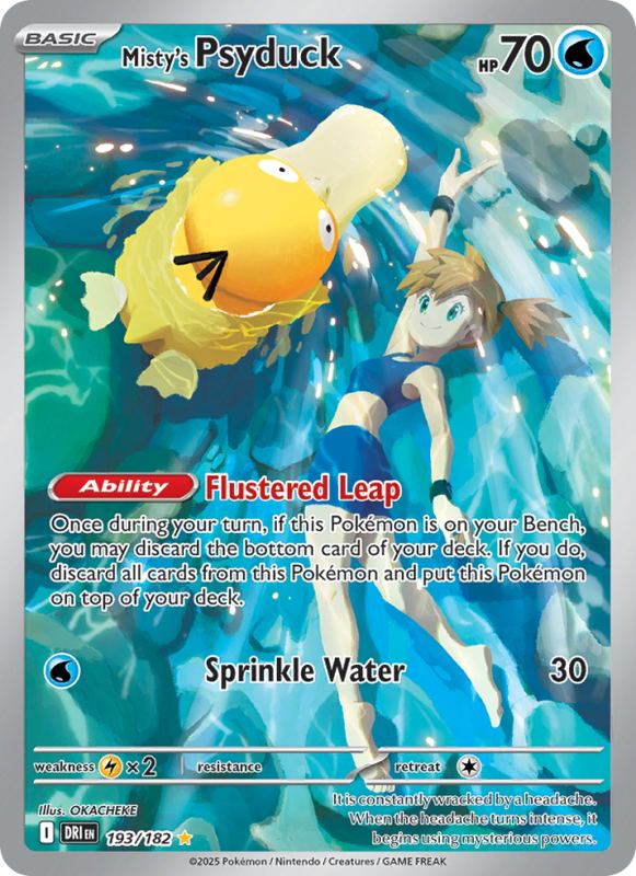 PSA10 Pokemon Card 3-series Misty s Psyduck 071, Lapras 072