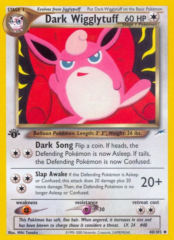 PSA 10 Dark Wigglytuff Neo 4 #40 Japanese Pokémon Card 2001 GEM